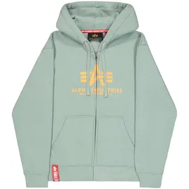 Alpha Industries Basic Zip BL Hoodie Frost Green M