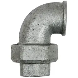 Verschraubung Bogen 95,I/I, Rp 1", Temperguss schwarz