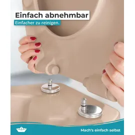 Calmwaters WC-Sitz Premium Bahamabeige