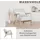 byLIVING Sessel NOHR Grob-Cord 65,5 x 78 x 84 cm Weiß mit Zierkissen