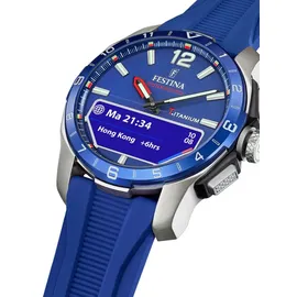 Festina Connected D 44 mm BT Titan Blau / Blau F23000/3
