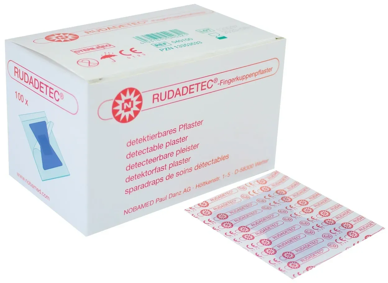 Noba Rudadetec Fingerkuppenpflaster, detektierbar 1 x 100 Stück