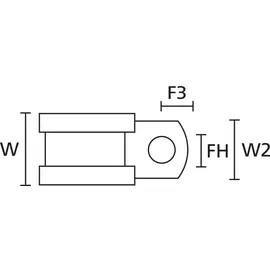 HellermannTyton Befestigungsschelle ALU4C-ALUCR-NABK