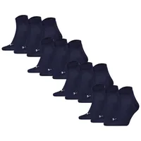 Puma Socken Quarter Plain 12P 12er Pack Blau 35-38