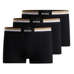 BOSS für Herren. 50516542 Packung mit drei schwarzen Boxershorts (XL), Heimtextilien, Baumwolle