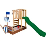 Axi Spielturm Vicky mit Sandkasten und Rutsche Grün