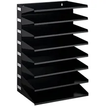Durable Sortierstation schwarz mit 8 Fächer