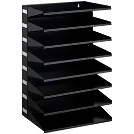 Durable Sortierstation schwarz mit 8 Fächer