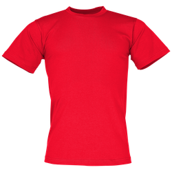 James & Nicholson Round Heavy T-Shirt, red, XL