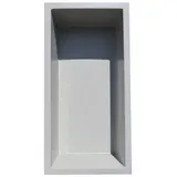 Wacredo GFK Rechteckbecken grau 240 x 120 x 60cm Kneippbecken Teichbecken