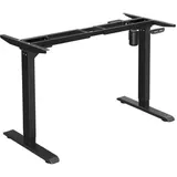 Songmics höhenverstellbares Schreibtischgestell weiß ohne Tischplatte, C-Fuß-Gestell weiß 110,0 - 155,0 x 60,0 cm