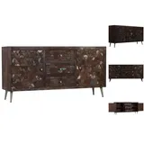 vidaXL Sideboard Altholz Massiv 160x40x80 cm