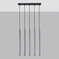 Sollux Lighting Pendelleuchten Pastelo 5L beton