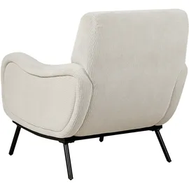 Beliani Sessel Almind Cord 78 x 71 x 70 cm Hellgrau