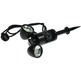 ChiliTec LED Gartenleuchte 'ct-gs Sens duo', 2x 3W, Sensor+Timer