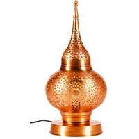 Marrakesch Orient & Mediterran Interior Orientalische Messing Tischlampe Lampe