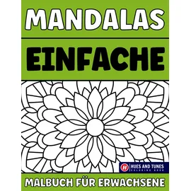 majosta Einfache Mandalas für Erwachsene: Großdruck Mandala Malbuch für Senioren und Anfänger | Schöne Große Designs zum Stressabbau