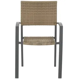 Möbel Kraft Lyon Gartenstuhl 59 x 55 x 85 cm grau