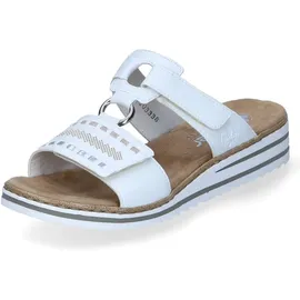 Rieker Pantoletten in Weiß/Gold - Hellgrau,Weiß - 40