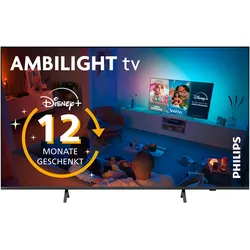 PHILIPS Mini-LED-Fernseher, G (A-G), grau (anthrazit), 55, Fernseher