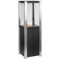 Moritz Ethanol Kamin freistehend Standkamin 120 x 38 x 38 cm I Säule groß I 1,2 Liter Brenner I Bioethanol Kamin I Bio Ethanol Kaminofen Indoor Outdoor I Innen Außen I Bioethanol Brenner I Brennertopf