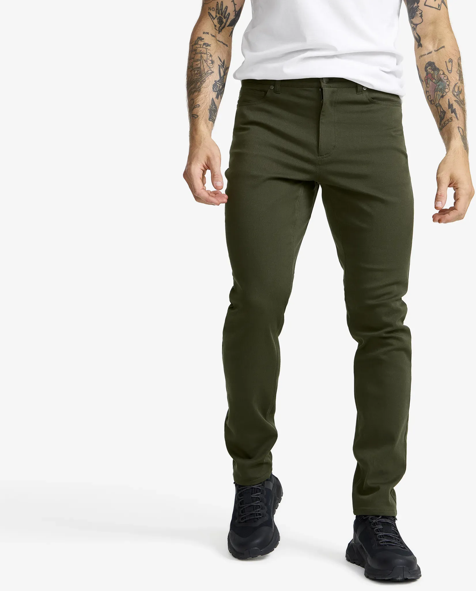 Path Stretch Jeans Herren Rosin Green, Größe:L - Outdoor-jeans - Grün