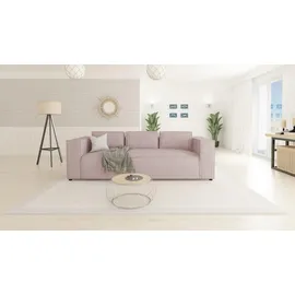 s-style möbel Modernes Sofa 3 Sitzer Porto Aus Puderrosa Cord