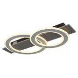 GLOBO Lighting Deckenleuchte - schwarz - Maße cm B: 63 H: 7