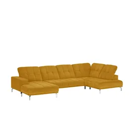 Lounge Collection Wohnlandschaft Mikrofaser 3-Sitzer Gelb