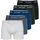 Only & Sons ONSTREY SOLID BOXER 5PACK Weiß / Limgoes / Rosin / Schwarz Navy / Indigo S 5er Pack