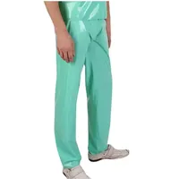 DILUEORJMFGK 100% Latex Gummi Pants With Elastic Bands Rubber Trousers Bottoms Women Men,Grün,3xl - 3XL