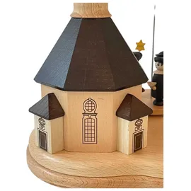 Zeidler Holzkunst Zeidler Holzkunst, Weihnachtsdeko, Kleine Pyramide mit Seiffener Kirche für 3 TL