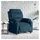 vidaXL Relaxsessel Elektrisch Samt 92,5 x 100 x 0 cm Blau