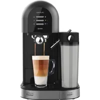 Semiautomatischer Kaffee Instant Power-ccino 20 Chic Nera Serie. für gemahlenen Kaffee und Kapselkaffee 20 Riegel, Milchtank 0,7 ml, Wassertank 1,... - Silber