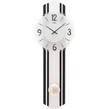Pendeluhr Wanduhr Holz Aluminium - AMS Modell: 7231