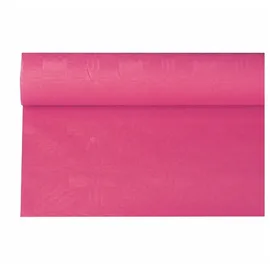 Papstar Papiertischtuch mit Damastprägung 6 m x 1,2 m Fuchsia