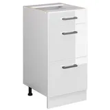 Vicco Küchenunterschrank R-Line 40 cm Weiß Schublade