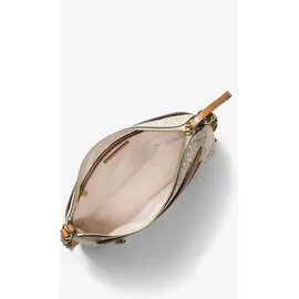 Michael Kors Jet Set Travel Umhängetasche Kunstleder Beige/Weiß