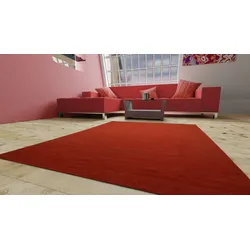 Morgenland Kelim Teppich - Trendy - Fancy - dunkelrot - 300 x 200 cm - rechteckig
