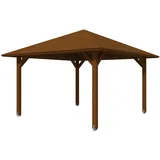 SKANHOLZ SKAN HOLZ Pavillon Cannes 2 Leimholz, lasiert in Nussbaum
