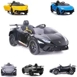 ES-Toys Elektro-Kinderauto Lamborghini Huracan schwarz (12 V)