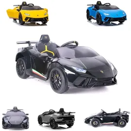 ES-Toys Elektro-Kinderauto Lamborghini Huracan schwarz (12 V)