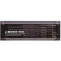 Tombow Bleistift Mono 100 Härtegrad F, 12-er Set