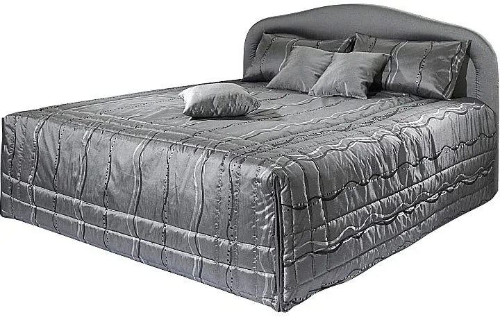 Tagesdecke, grau, B:257cm L:250cm, Polyester, WESTFALIA SCHLAFKOMFORT, Tagesdecken