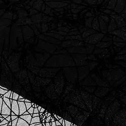 Organza "Spinnennetz", schwarz