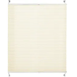 KARAT Faltrollo "Magic Mini" - Ohne Bohren - Rollo für alle Wohnbereiche - Weiß / 120 x 100 cm