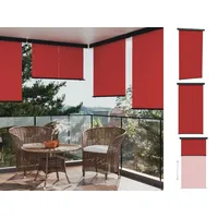 VidaXL Balkon-Seitenmarkise 165x250 cm Rot