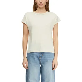 Comma, comma T-Shirt mit Cap-Sleeves beige 40 EU
