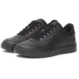 Tommy Hilfiger BASKET CORE LITE LTH BLOCK Sneaker, Freizeitschuh, Halbschuh, Schnürschuh mit seitlicher Logoverzierung schwarz 45 EU