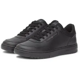 Tommy Hilfiger BASKET CORE LITE LTH BLOCK Sneaker, Freizeitschuh, Halbschuh, Schnürschuh mit seitlicher Logoverzierung schwarz 45 EU